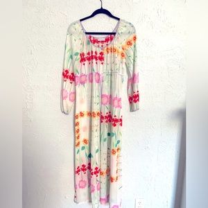 Diane Von Furstenberg Vintage Floral Duster 1970s